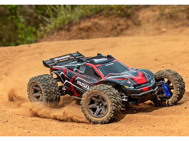 Traxxas Rustler 1:10 BL-2s 4WD RTR modrý,