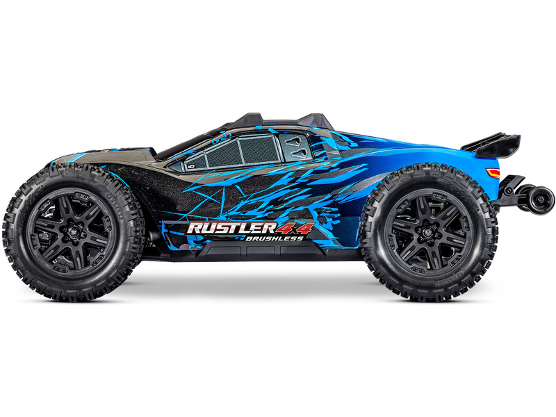 Traxxas Rustler 4x4 1:10 VX3 RTR modrý