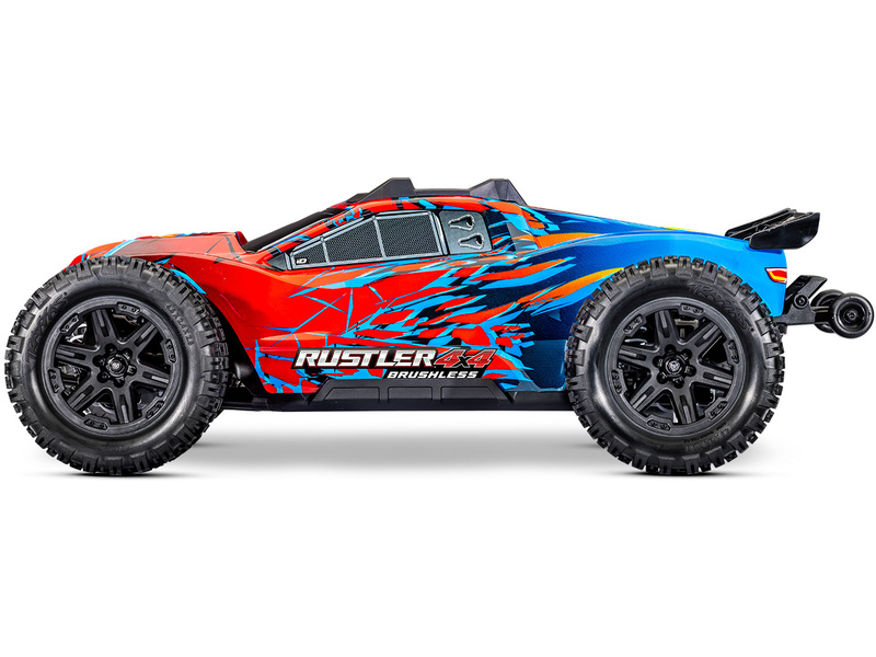 Traxxas Rustler 4x4 1:10 VX3 RTR modrý