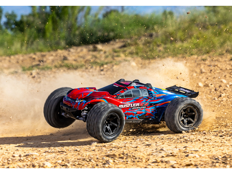 Traxxas Rustler 4x4 1:10 VX3 RTR modrý