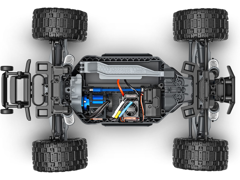 Traxxas Rustler 4x4 1:10 VX3 RTR modrý