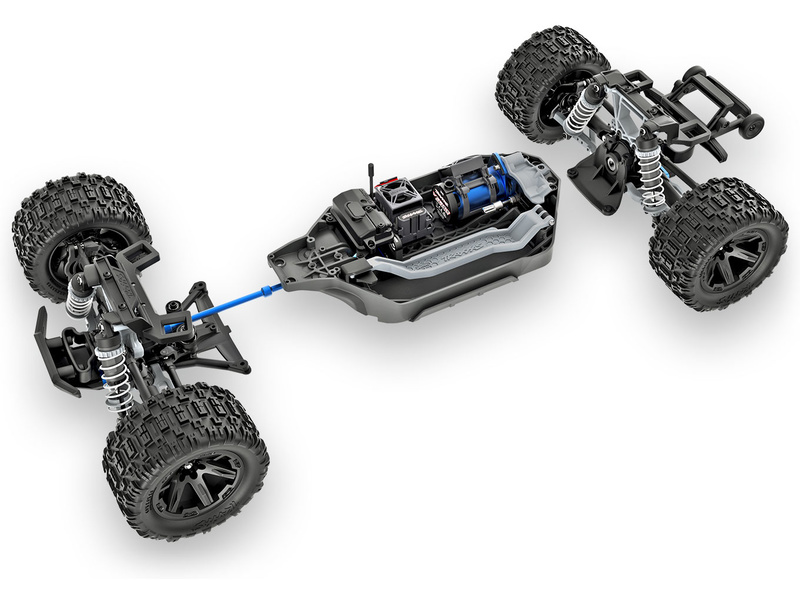 Traxxas Rustler 4x4 1:10 VX3 RTR modrý