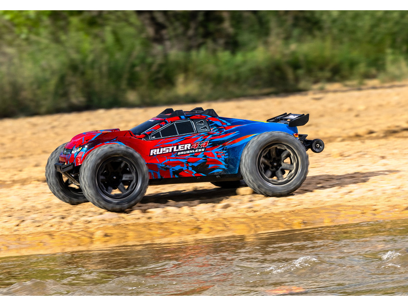 Traxxas Rustler 4x4 1:10 VX3 RTR modrý