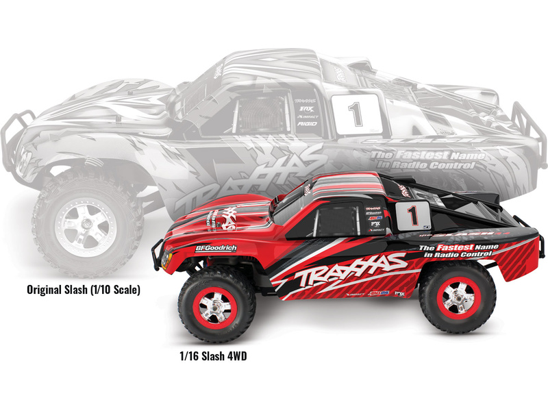 Traxxas Slash 1:16 RTR červený