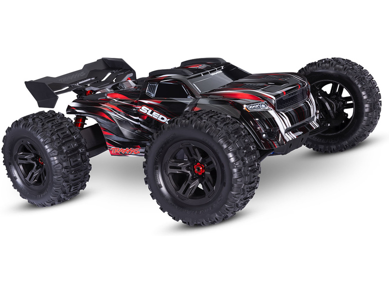 Traxxas Sledge 1:8 RTR oranžový s belted pneu,