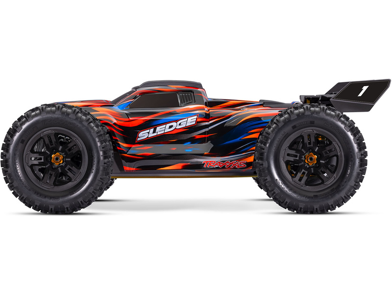 Traxxas Sledge 1:8 RTR oranžový s belted pneu,