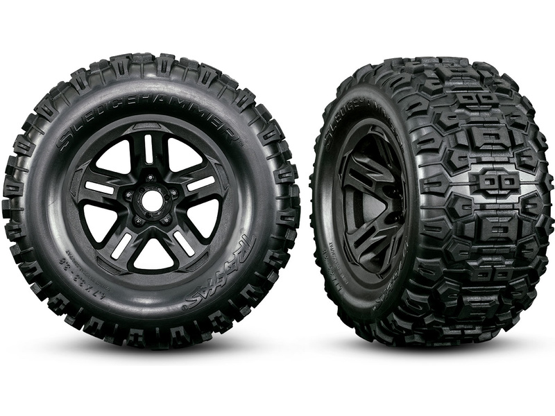Traxxas Sledge 1:8 RTR oranžový s belted pneu,