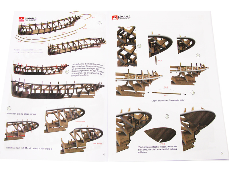 Türkmodel Liman 2 přístavní remorkér 1935 1:20 kit