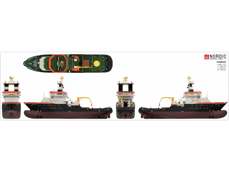 Türkmodel záchranný remorkér Nordic 1:72 kit