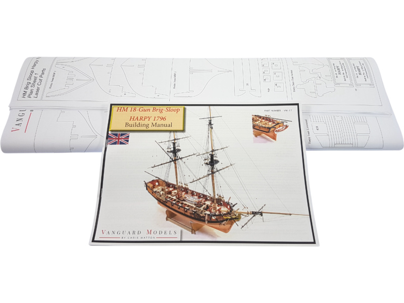 Vanguard Models HM Brig Harpy 1796 1:64 kit
