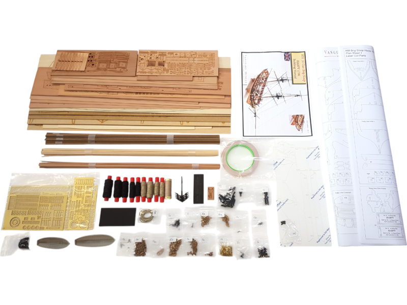 Vanguard Models HM Brig Harpy 1796 1:64 kit