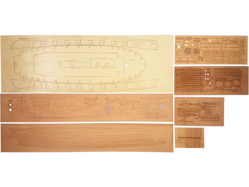 Vanguard Models HM Brig Harpy 1796 1:64 kit
