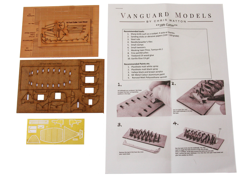 Vanguard Models Kutter člun 18" 1:64 kit