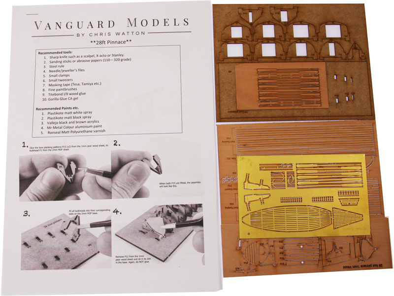 Vanguard Models Pinnace člun 28" 1:64 kit