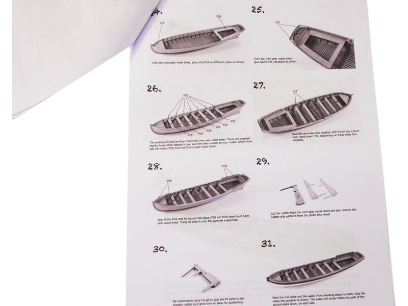Vanguard Models Pinnace člun 28" 1:64 kit