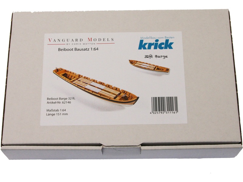 Vanguard Models Barge člun 32" 1:64 kit