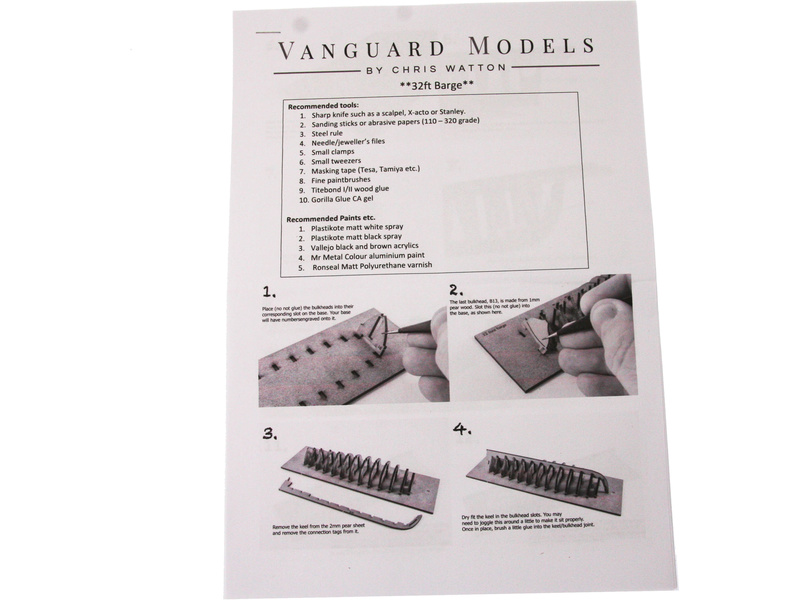 Vanguard Models Barge člun 32" 1:64 kit
