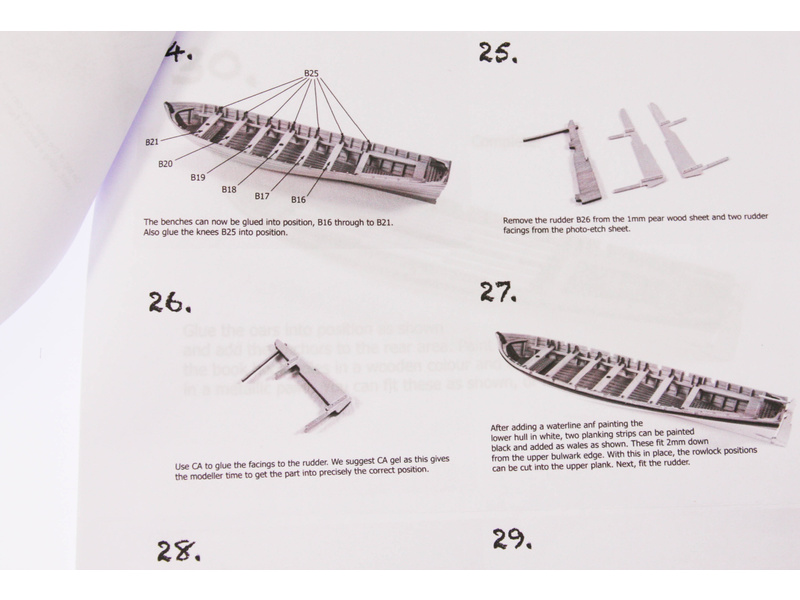 Vanguard Models Barge člun 32" 1:64 kit