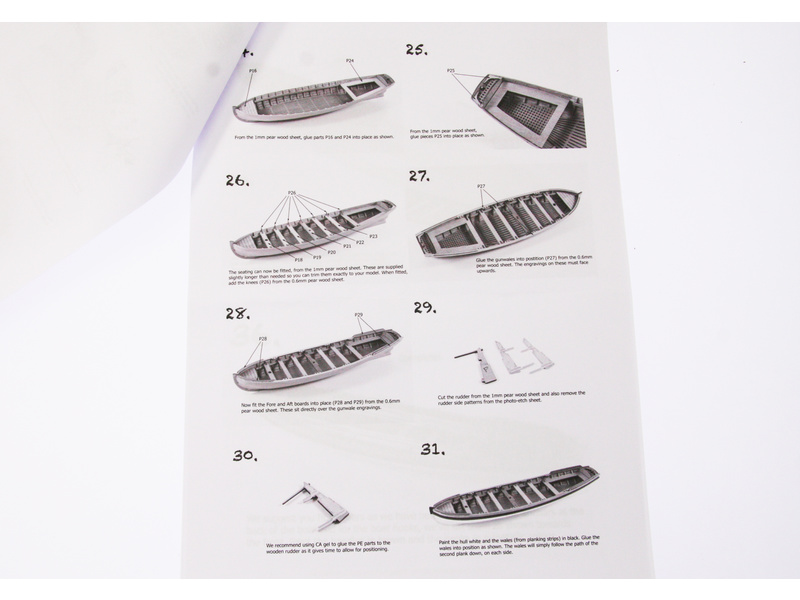 Vanguard Models Pinnace člun 32" 1:64 kit