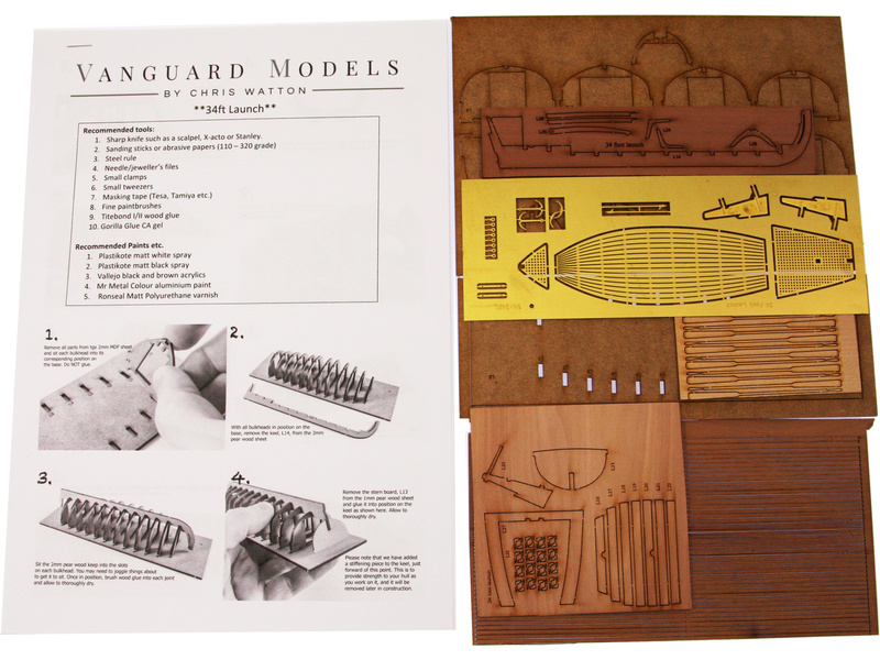 Vanguard Models Launch člun 34" 1:64 kit
