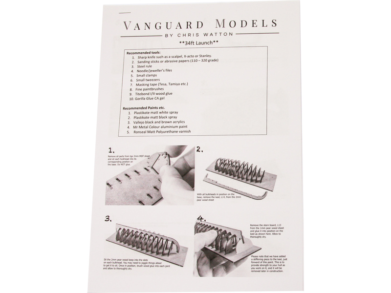 Vanguard Models Launch člun 34" 1:64 kit