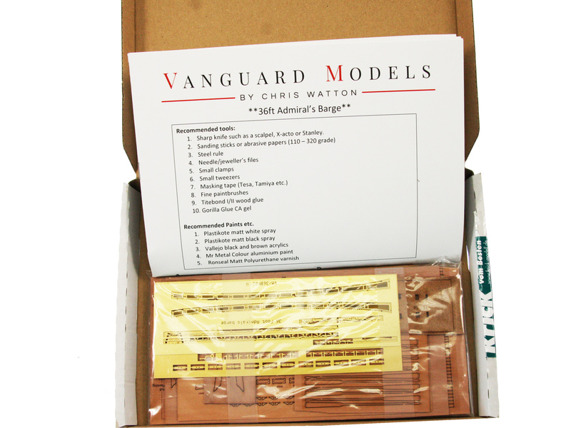 Vanguard Models admirálský člun 36" 1:64 kit