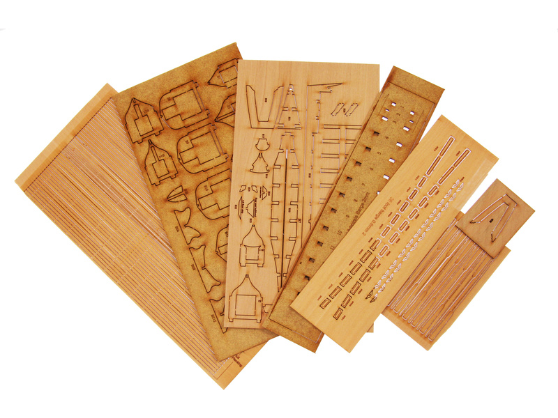 Vanguard Models admirálský člun 36" 1:64 kit