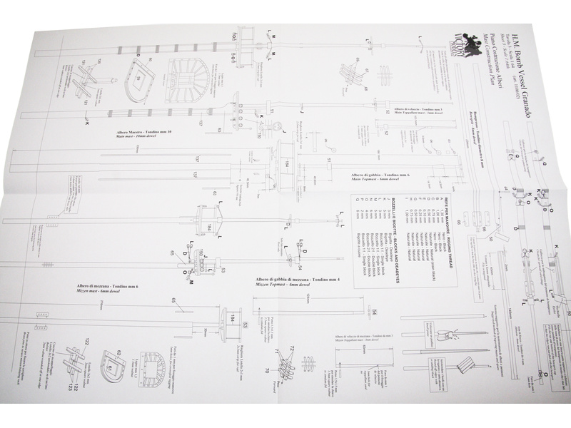 VICTORY MODELS H.M. Granado 1741 1:64 kit
