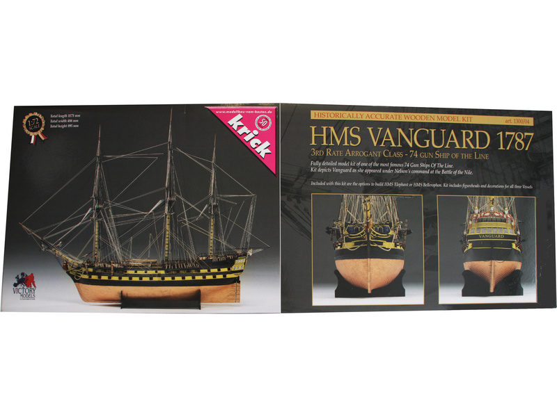 VICTORY MODELS H.M.S. Vanguard 1798 1:72 kit
