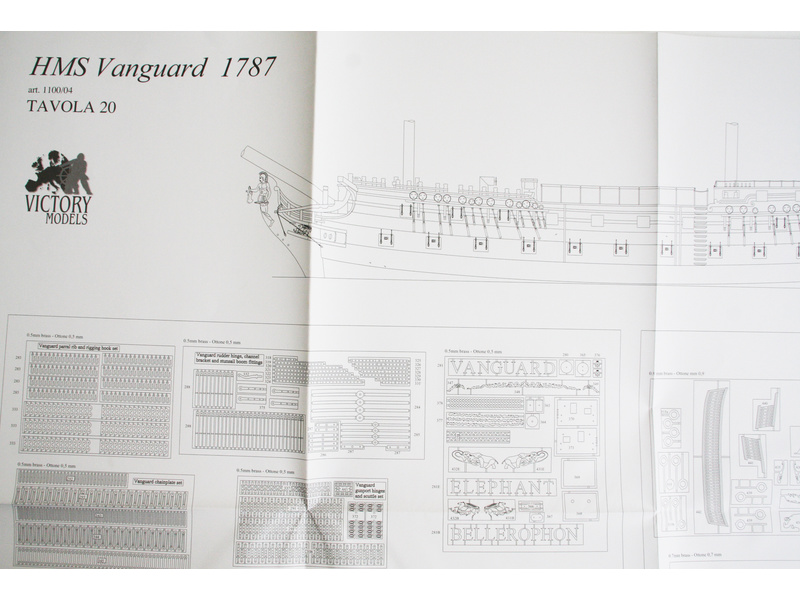VICTORY MODELS H.M.S. Vanguard 1798 1:72 kit