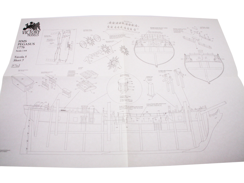 VICTORY MODELS H.M.S Pegasus 1776 1:64 kit