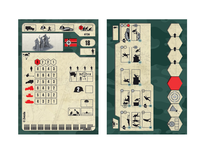 Zvezda figurky - němečtí výsadkáři (1:72)