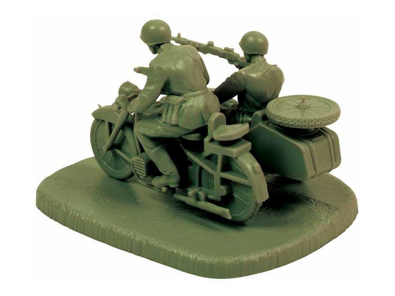 Zvezda figurky - Soviet M-72 Sidecar Motorcycle w/Crew (1:72)