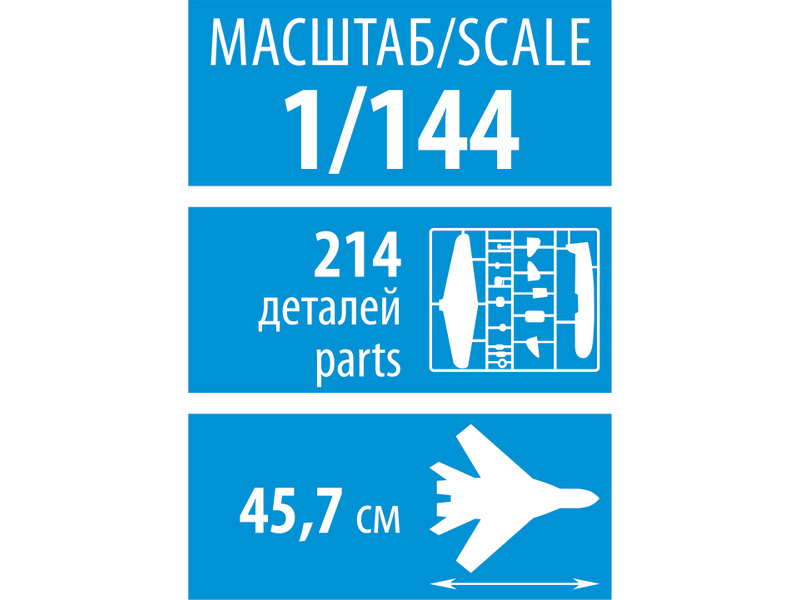 Zvezda Tu-144 Supersonic civilian aircraft (1:144)