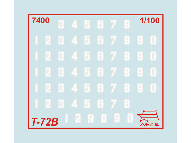 Zvezda Snap Kit - T-72 (1:100)