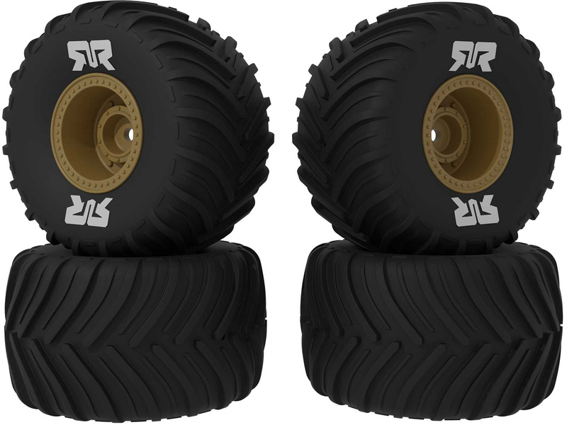 Arrma kolo s pneu dBoots Chevron MT, disk bronzový (4): GROM