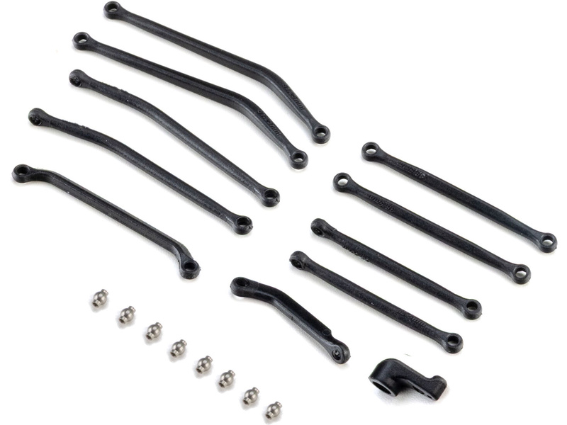 Axial sada táhel pro rozvor 107mm, páka serva: SCX30