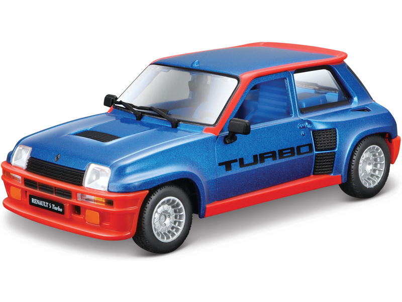 Bburago Renault 5 Turbo 1:24 modrá metalíza