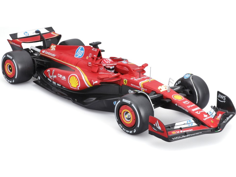 Bburago Ferrari SF-24 (2024) 1:24 #16 Leclerc (hardcase)