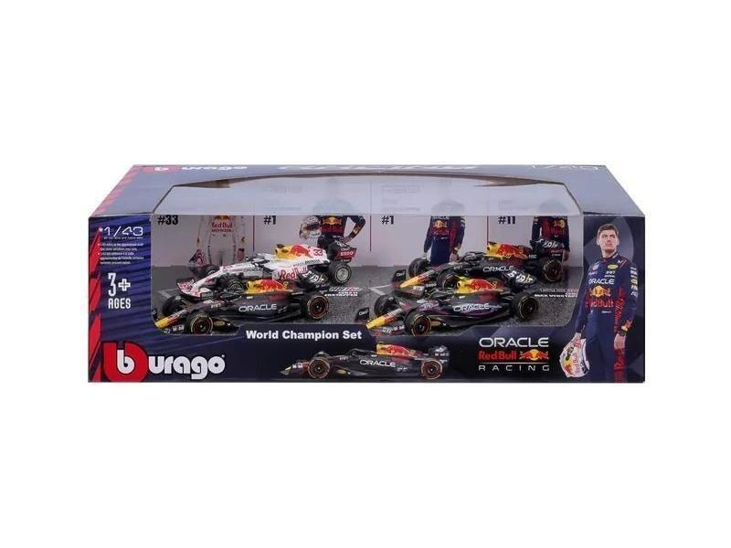 Bburago Red Bull Racing 1:43 #1 Max Verstappen (dárkový set 4ks)
