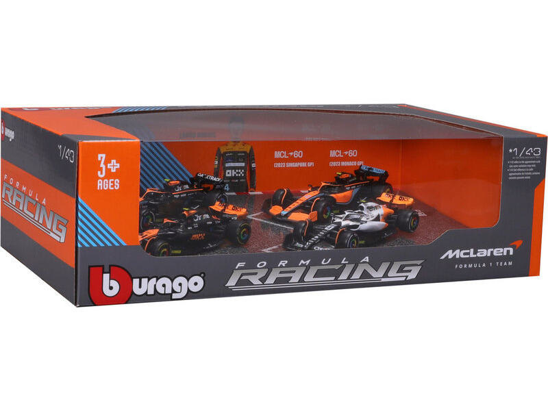 Bburago McLaren F1 Team 1:43 #4 Lando Norris (dárkový set 4ks)