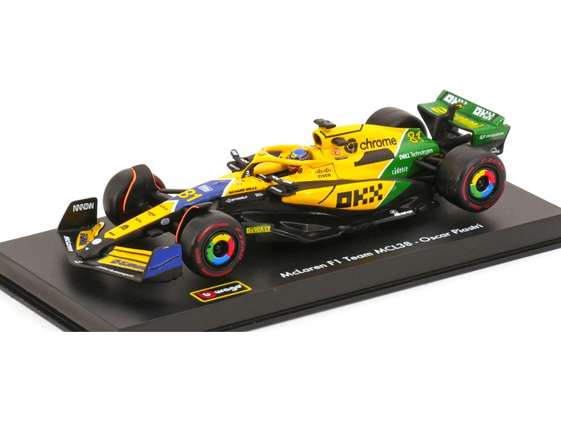 Bburago McLaren F1 Team MCL38 (2024) 1:43 #81 Piastri Senna Edition (s jezdcem)