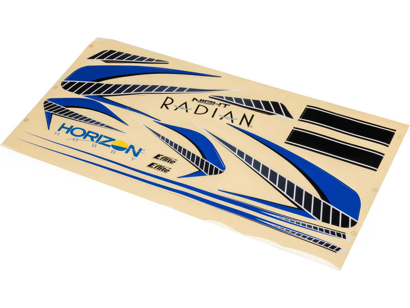 E-flite samolepky: Night Radian 2.0m