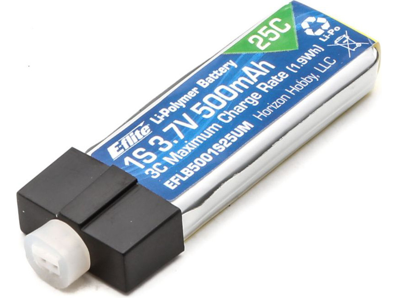E-flite LiPo 3.7V 500mAh 25C JST-PH1.25 (UMX),