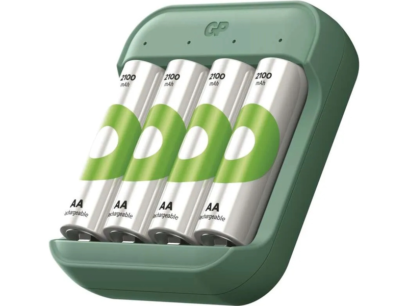 GP USB nabíječ ECO AA/AAA + 4xAA 2100mAh GP ReCyko
