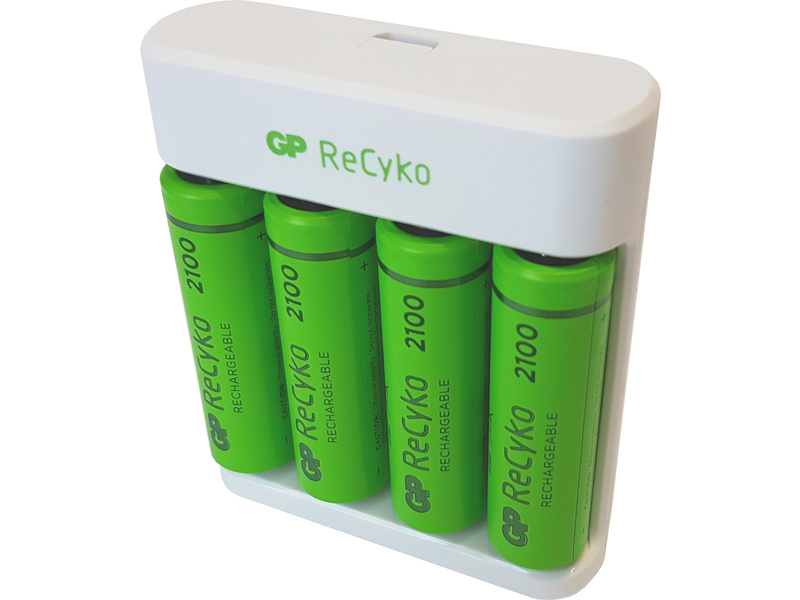 GP USB nabíječ Eco E441 + 4AA GP ReCyko 2100