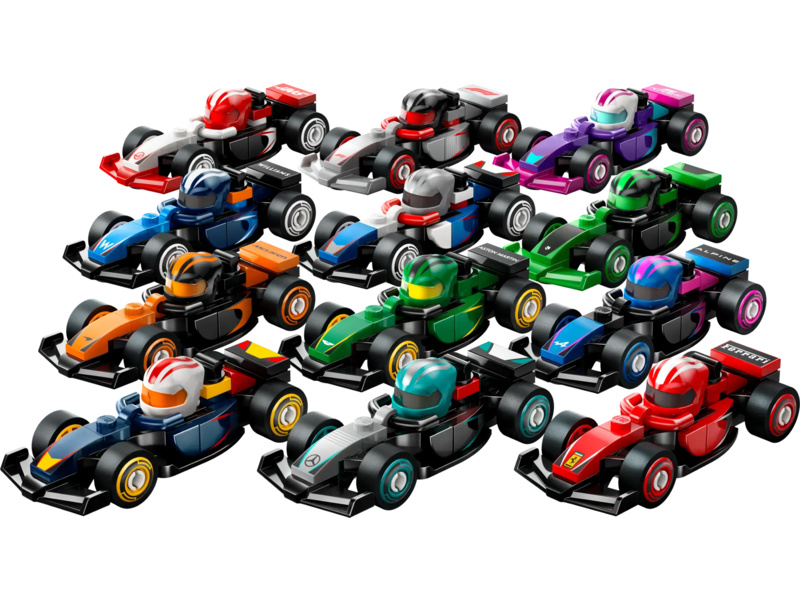 LEGO Minifigurky - Sběratelská závodní auta F1
