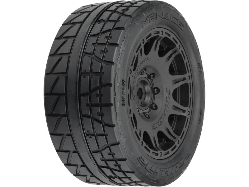 Pro-Line kolo 5.7”, pneu Menace HP Belted, disk černý Raid 8x48 (2)