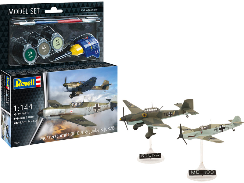 Revell Messerschmitt Bf109E & Ju87B Stuka (1:144) (sada),