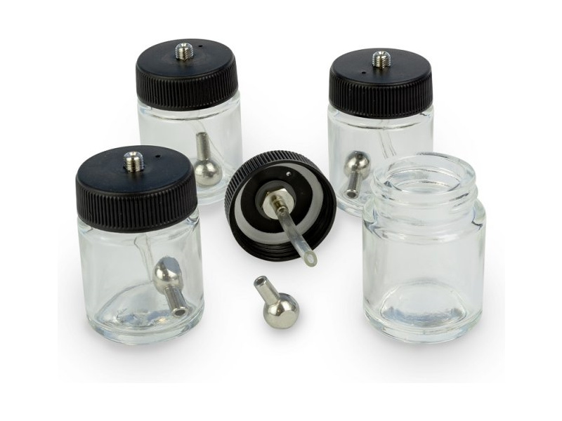 Modelcraft skleněné airbrush nádobky (4)